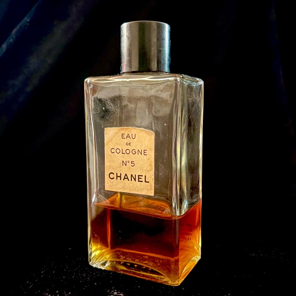 Vintage Chanel No. 5 Eau De Cologne 1950s 1960s Rare Perfume Bottle